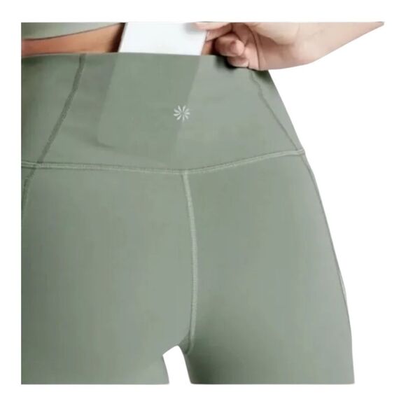 Athleta Salutation Stash Pocket Colorblock 7/8 Tight Green Plus Size 2X NWOT - Picture 3 of 9